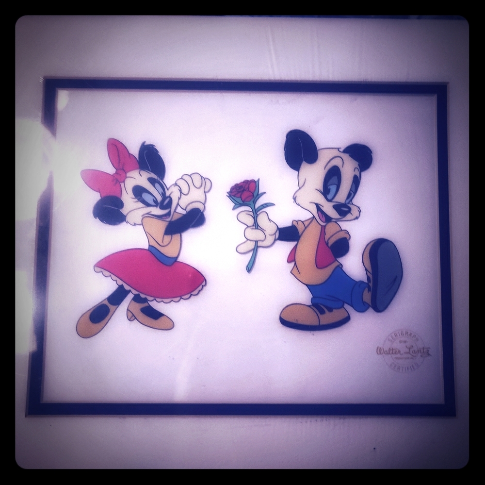 Limited Edition Andy Panda Serigraph "Flower Power